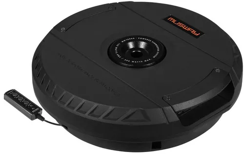 MW1000A Aktives Subwoofer-System - Car-HiFi-Lautsprecher mit 28 cm Subwoofer, 150 Watt RMS Leistung, robustem Aluminiumgehäuse und Bass Boost Funktion für kraftvollen Sound im Fahrzeug.