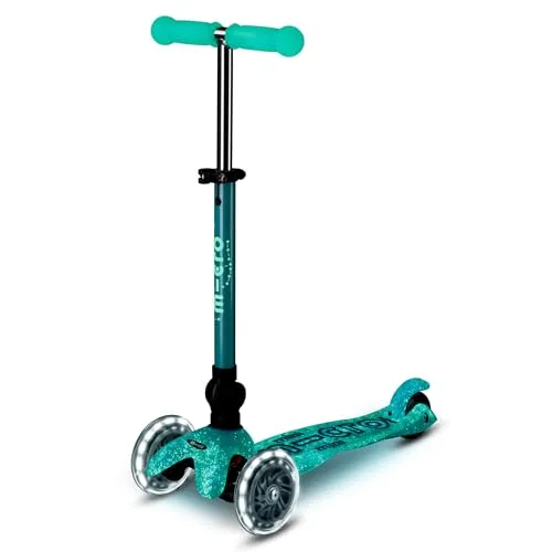 Scooter Mini MICRO DELUXE foldable ORION LED blue - MMD374 - Roller / Kickboards mit leuchtenden Sternenpartikeln, höhenverstellbarem Lenker und rutschfestem Trittbrett – ideal für sichere Abenteuer von 2-5 Jahren!