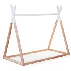 Childhome Hausbett Tipizeltbett, weiß/natur