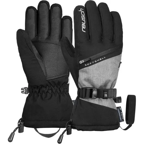 Reusch Demi R-tex XT Skihandschuhe schwarz/grau melange 7,5 - Warme Skihandschuhe für Frauen mit herausragender Wärmeisolierung und Wasserdichtigkeit, ideal für kalte Tage auf der Piste. Inklusive Heizkissentasche für zusätzliche Wärme.