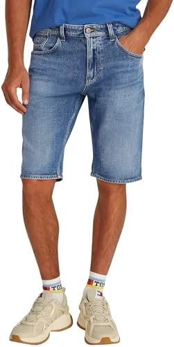 Tommy Jeans RONNIE SHORT Jeansshorts blau 31 - Herren-Shorts aus elastischem Denim für optimalen Tragekomfort, ideal für lässige Sommerlooks.
