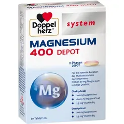 Doppelherz Magnesium 400 Depot system Tabletten 30 St
