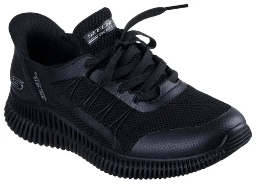 SKECHERS BOBS GEO LITE Damen Sneaker, Gr. 35, schwarz - Sportliche Sneaker aus atmungsaktivem Textil mit Skechers Hands Free Slip-ins. Ideal als Praxischuh oder Freizeitschuh mit gepolsterter Memory Foam Sohle für maximalen Komfort.