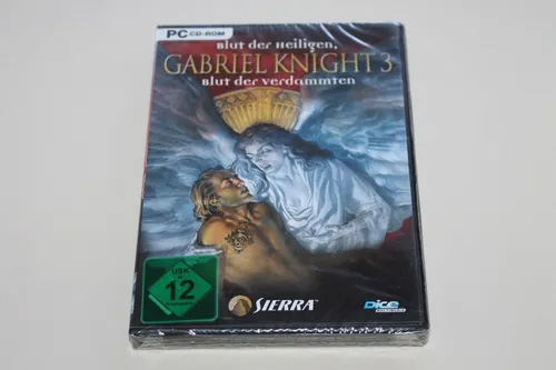 GABRIEL KNIGHT 3 Blut der Heiligen, Blut der Verdammten PC CDs in DVD Hülle NEU!