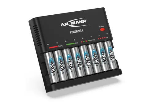 ANSMANN Powerline 8 Ladegerät für AAA und AA Akkus von Ansmann
