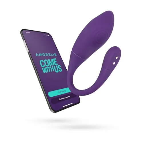 AMORELIE Joy – App-gesteuertes Vibro-Ei Cha-Cha für Frauen | Wasserfest aus Silikon