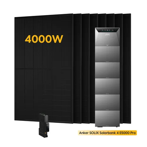 Powerness® Balkonkraftwerk mit Speicher und 5x BP5000 Erweiterungsakku