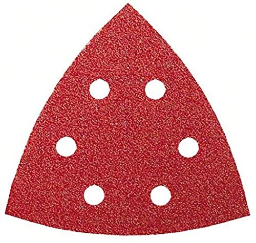 Bosch Home and Garden Schleifblatt (für Deltaschleifer verschiedene Materialien, 5 Stück, 93 mm, Körnung 80), 93mm