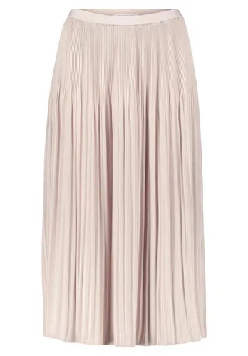 Betty & Co Damen Midirock mit Plissee in Beige - Größe 40 - Röcke für Damen, figurumspielender Schnitt mit elegantem Plissee für einen lässigen Look. Ideal für vielseitige Anlässe.