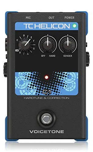 TC Helicon VoiceTone C1 - Vokalprozessor - Vokalprozessor für kreative Vocal-Effekte, ideal für Live-Performance und Studioaufnahmen, sorgt für professionellen Sound.