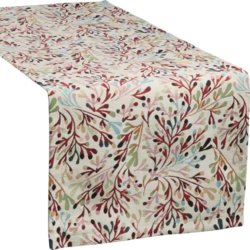 Sander Tischläufer Coral mehrfarbig 40 x 100 cm von sander TABLE + HOME Jacquard-Kollektion
