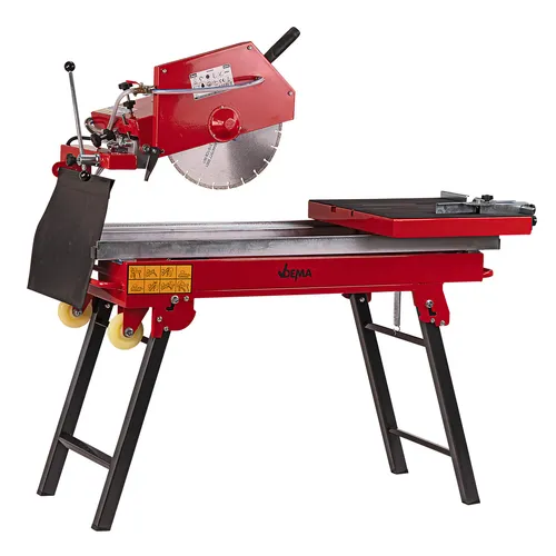 DEMA Steinsäge Fliesensäge 350 mm – Präzisionsnassschnitt für Fliesen und Steine - Fliesenschneider mit 2000 W Leistung und schwenkbarem Kopf bis 45° für präzise Schnitte. Ideal für Profis und Heimwerker, ausgestattet mit Wasserpumpe und einfachem Aufbau.