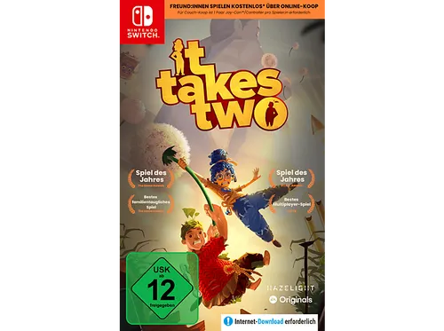 It Takes Two SWITCH Deutsch - Kooperatives Abenteuer für Nintendo Switch: Erlebt in diesem preisgekrönten Spiel eine herzliche Geschichte über Beziehungen und meistert gemeinsam chaotische Herausforderungen im Couch-Koop oder online.