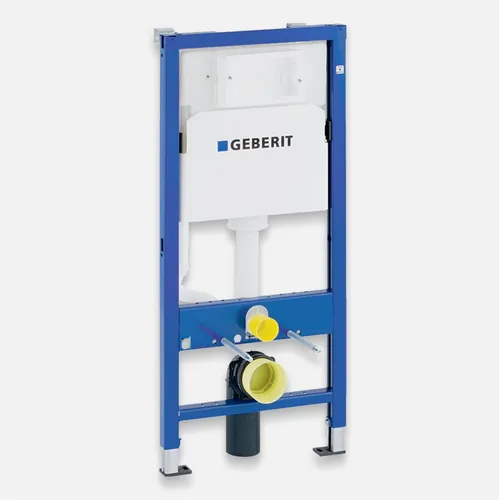 GEBERIT Duofix Basic Vorwandelement für Wand WC - Komplettes Unterputz-Set für effiziente WC-Installation, mit verdecktem Wassertank und Doppelspülung. Ideal für moderne Badezimmergestaltung, Breite 50 cm, Höhe ca. 112 cm.