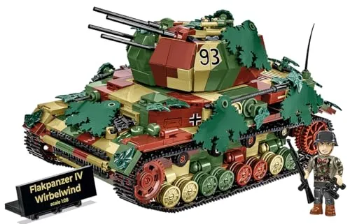 Cobi 2593 HC WWII Flakpanzer IV Wirbelwind Executive Edition - Konstruktionsspielzeug, 1194 Teile für spannende Bauabenteuer, ideal für Militärfans ab 10 Jahren.