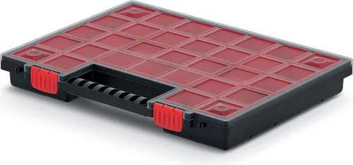 Prosperplast Organizer Tool NOR B – Kleinteilemagazin für Schrauben - Robuster Organizer mit 21 herausnehmbaren Boxen, ideal für die Aufbewahrung von Kleinteilen. Transparentes Design für schnelle Übersicht. Perfekt für Heimwerker und Werkstätten.