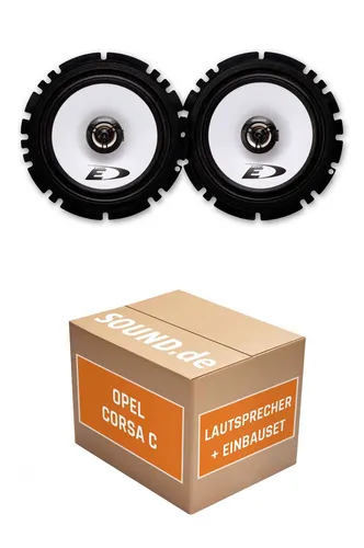 JUST SOUND Alpine SXE-1725 Lautsprecher Einbauset für Opel Corsa C