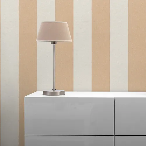 Streifen Tapete Orange Vliestapete 10.05 x 0.53 m Tapete Landhaus Creme