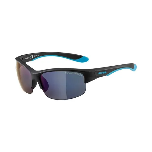 Alpina Flexxy Youth HR Sonnenbrille - Schwarz - One Size - Sportbrillen für Kinder, mit flexiblen Bügeln und UV-Schutz für optimalen Tragekomfort und Sicherheit beim Sport.