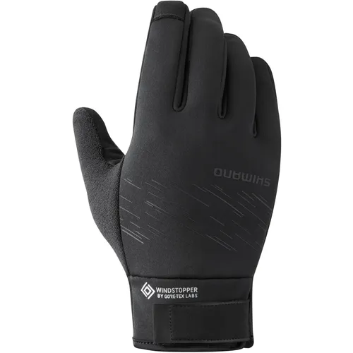 SHIMANO W's Windstopper Insulated Gloves S black - Handschuhe & Fäustlinge, winddicht und isoliert für optimalen Schutz bei kaltem Wetter während der Fahrradtour.