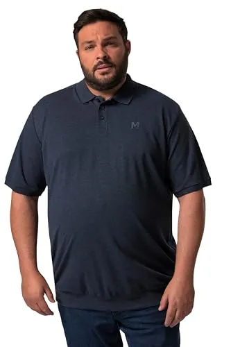 Men Plus Poloshirt für Herren in Übergrößen - Poloshirt in hochwertiger Piqué-Qualität, Bauchfit mit elastischem Saumbund, ideal für große Größen von XL bis 10 XL, perfekt für lässige Anlässe.