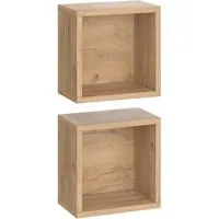 Vicco Hängeschrank Senyo, 2er Set Goldkraft Eiche