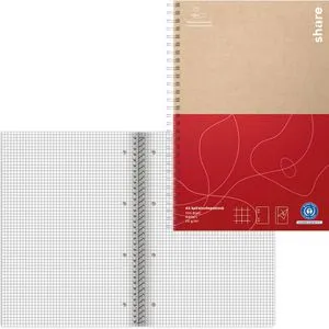 share Collegeblock 4-0016-A5, A5, Innenrand, 70 g/m², 100 Blatt, kariert