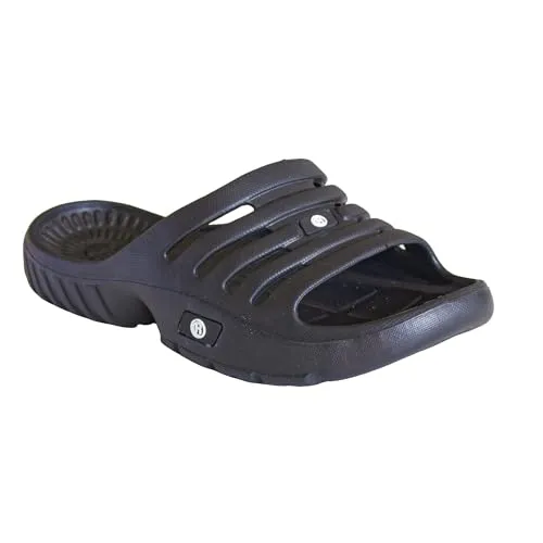 Rutscherlebnis Slipper Unisex (schwarz, EU Schuhgrößensystem, Erwachsene, Numerisch, M, 41)