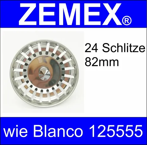 Siebkorbventil Siebkörbchen Spüle Stöpsel Stopfen wie Blanco 125555 Dichtung