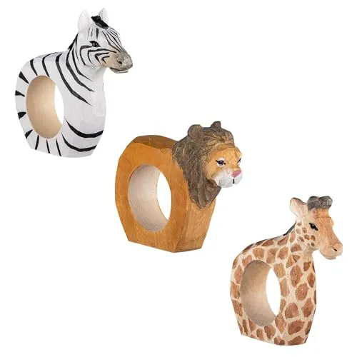 your castle Serviettenringe|Handgeschnitzt|Tierdesign von your castle