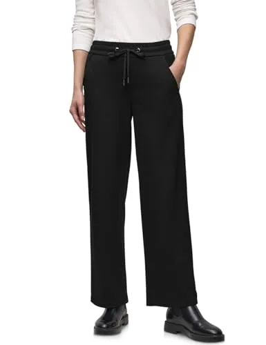 Street One Straight Leg Hose mit Tape Black 34 in schwarz von Street One