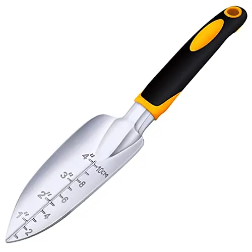 Gartenkelle, Handschaufel aus Aluminiumlegierung, Schaufel zum Pflanzen, Umpflanzen, Jäten, Umsetzen (Waage)