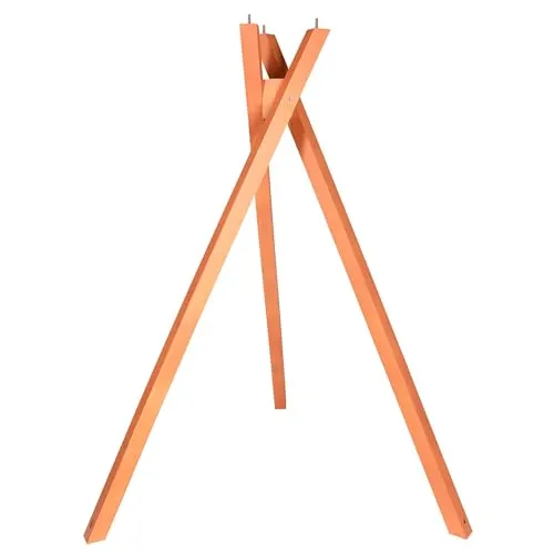 Vogelhausständer Dreibein Ständer Holz Futterhaus Gestell Holzständer Vogelhaus 102cm inkl. Schrauben und Erdnägel Terracotta