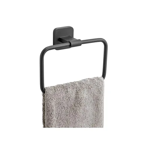 Wenko Turbo-loc Porto Black Handtuchhalter in schwarz von WENKO