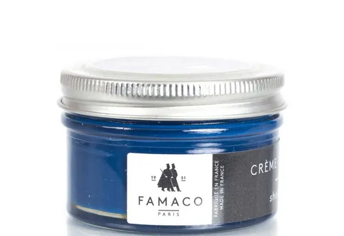 Famaco FAMACO Ledercreme Schuhemulsion für Glattleder 50 ml Blau-Töne Schuhcreme
