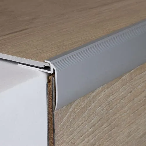 PROVISTON | Einfass- & Abschlussprofil | Aluminium | 29 x 31 x 900 x 5 mm | Silber | Einschubprofil | Abschlussleiste | Bodenprofil