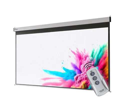 Elektrische Leinwand 120 Zoll – Mattweiß - Beamer-Leinwände mit 240 x 180 cm Sichtfläche, ideal für Heimkino & Präsentationen. Genießen Sie brillante Bildqualität dank speziellem Leinwandtuch und leisem Motor für einfachen Betrieb.