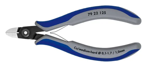 Knipex Präzisions Seitenschneider 125 mm Nr.7922 - 79 22 125 - Zangen, extrem präzise Schneidleistung für feine Arbeiten und langlebige Qualität, ideal für Elektronik und Modellbau.
