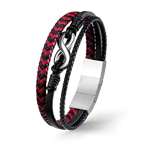 UNIQAL Unendlichkeit Leder Armband