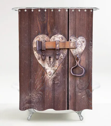 Sanilo Duschvorhang Türschloss 180 x 200 cm - Duschvorhang aus hochwertigem Polyester, 100% wasserdicht und mit Anti-Schimmel-Effekt, ideal für hygienische Badezimmer.