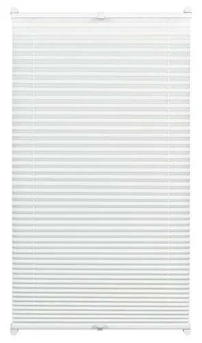 Gardinia Plissee zum Klemmen, Blickdichtes Faltrollo, 40 x 130 cm - Plissee für Fenster, individuell höhenverstellbar und einfach zu montieren, inklusive Klemmträger und Bediengriffen, ideal für flexiblen Lichtschutz.