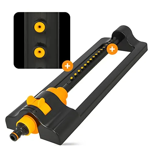 Automatisch Oszillierende Sprinkler Oszillationssprenger Viereckregner Bewässerung Garten Einstellbare Rasensprenger Wasser-Sprüh-System Sprayer Schnelle Verbindung Große Reichweite