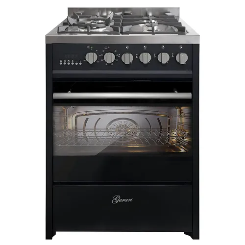Gurari 610 BL Gas Elektro Standherd 60 cm Schwarz 60 L  Er-/FL.Gas Sonderaktion
