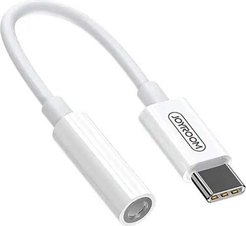 Joyroom Kopfhöreradapter 3,5 mm Miniklinke (weiblich) - USB Typ C (männlich) weiß (SH-C1)
