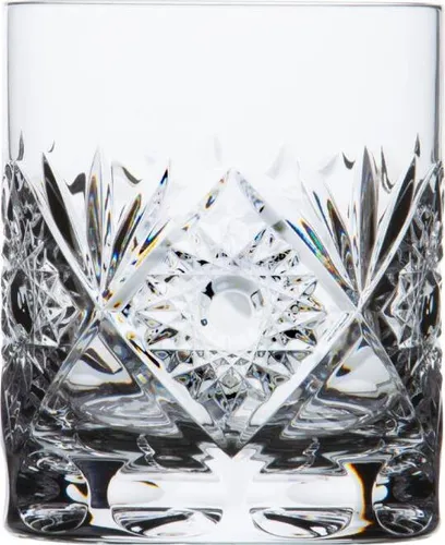 ARNSTADT KRISTALL Whiskyglas PREMIUM Santra hell (10 cm) - Handgefertigtes Kristallglas - Hochwertiges, mundgeblasenes Whiskyglas aus Kristall, handgeschliffen und perfekt für besondere Anlässe. Ideal für Kenner und Genießer.