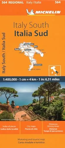 Italy South / Italia Sud: Map (Michelin Regional Maps, 564)