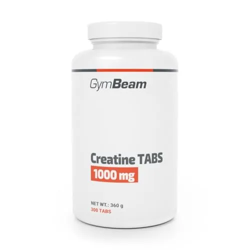 GymBeam Kreatin TABS 1000 mg - Praktische Kreatin TABS für leistungsorientierte Sportler. Ideal für Krafttraining und intensive Workouts. Einfach einzunehmen, perfekt für unterwegs, unterstützt die körperliche Leistungsfähigkeit.