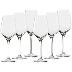 Universal Weinglas Exquisit Royal - Stölzle Lausitz, 420 ml (6 Stk) - Elegante Universal Weingläser aus Kristallglas, ideal für verschiedene Weinsorten. Die Exquisit Royal Serie besticht durch zeitloses Design und einen längeren Stiel, perfekt für jeden Anlass.