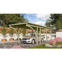 Karibu Einzelcarport »ECO 2« Variante C - Kesseldruckimprägniert - Carport aus massivem Holz mit 20,5 qm Dachfläche schützt Ihr Fahrzeug ganzjährig vor Witterungseinflüssen und erhält dessen Wert.