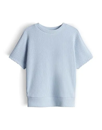 someday Damen Sweatshirt | Sweatshirt in breiter Rippenstruktur Regular Fit Summer Breeze, 36